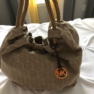 MICHAEL KORS Rope Shoulder Hobo Bag